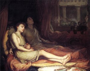 Il sonno e suo fratellastro la morte da John William Waterhouse
